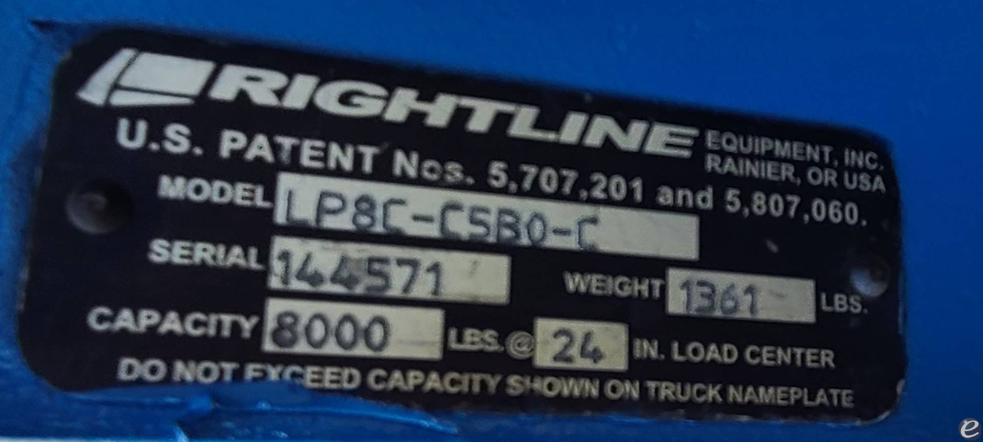 Rightline LP8C - C5B0 - C