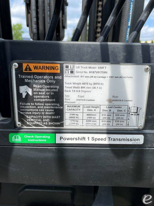 2015 Hyster S50FT