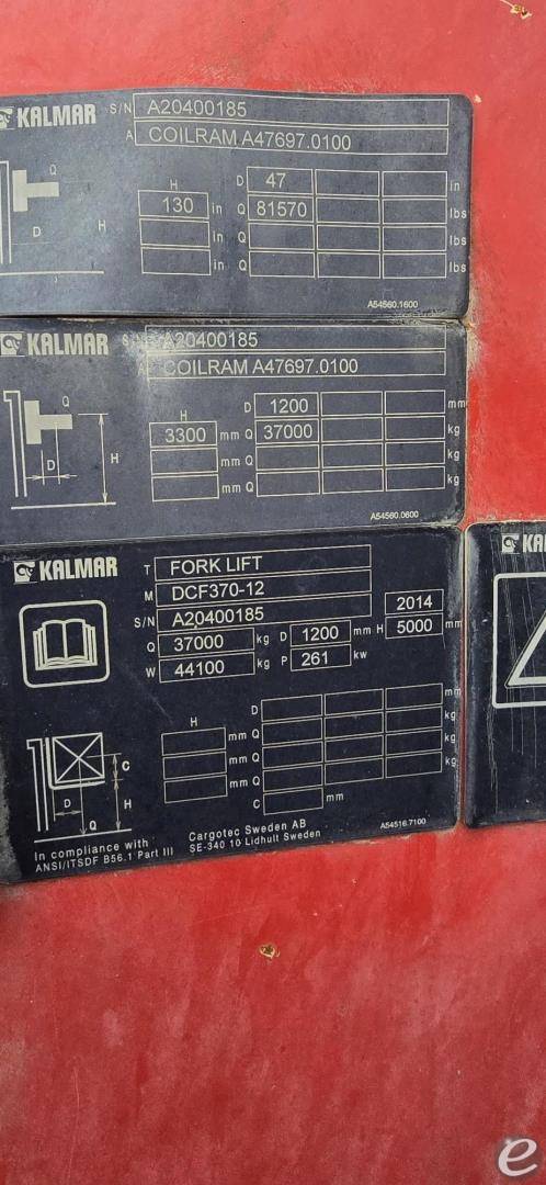 2014 Kalmar DCF370-12