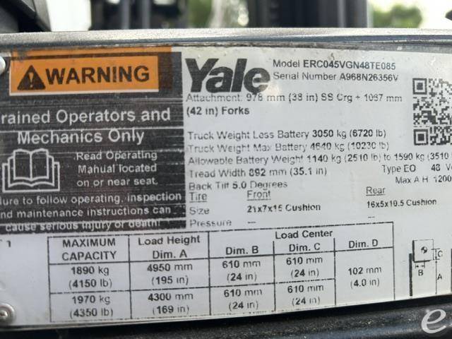 2021 Yale ERC045VG