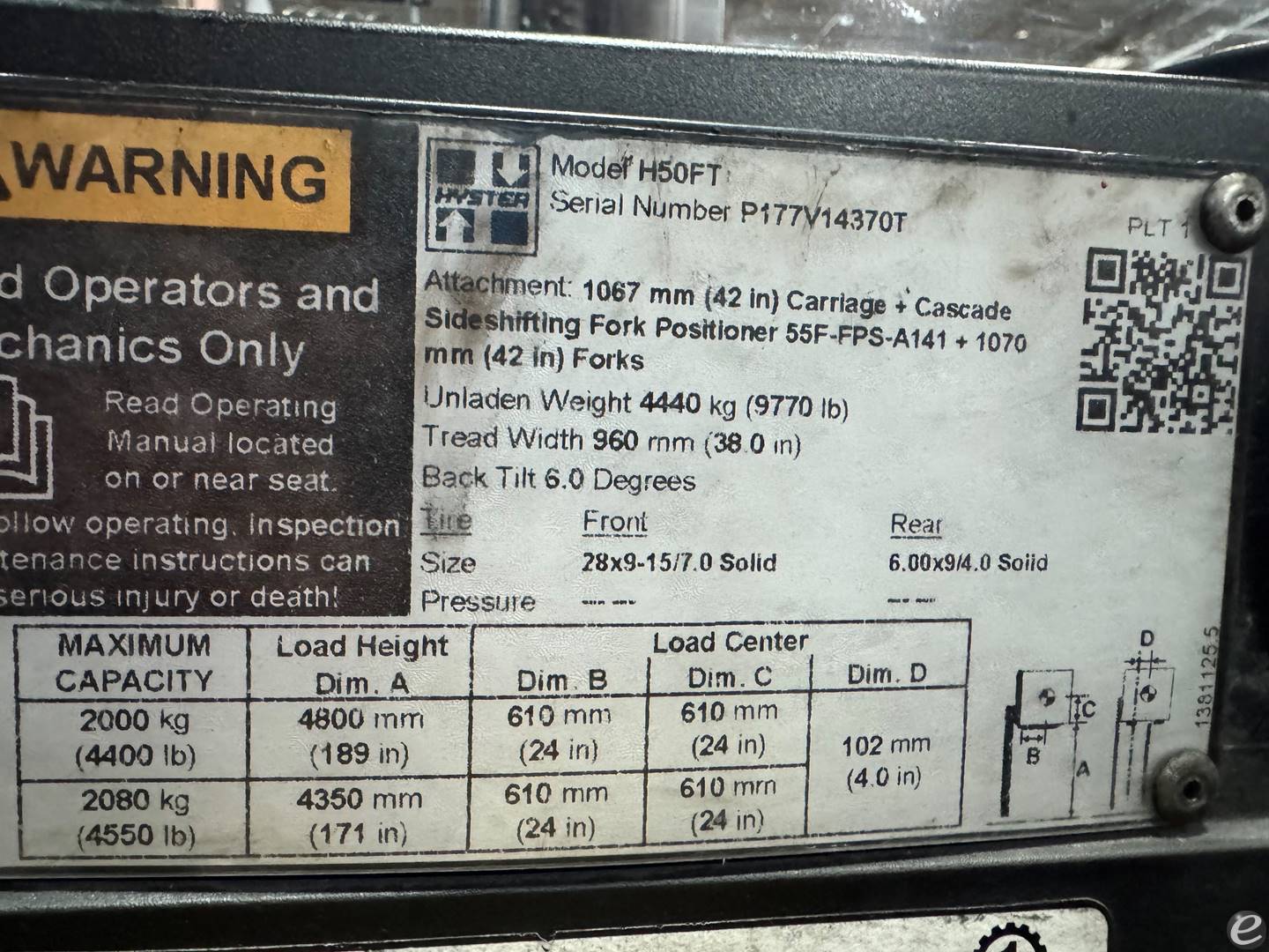 2019 Hyster H50FT