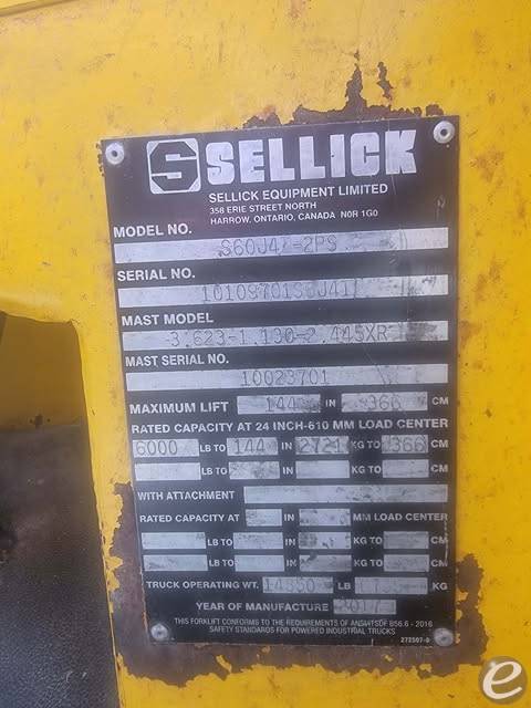 2017 Sellick S60J4I-2PS