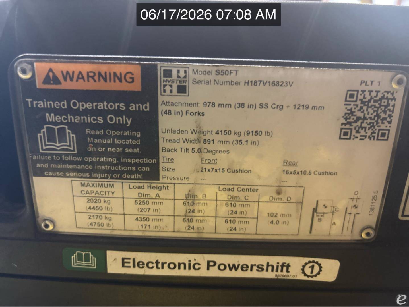 2021 Hyster S50FT