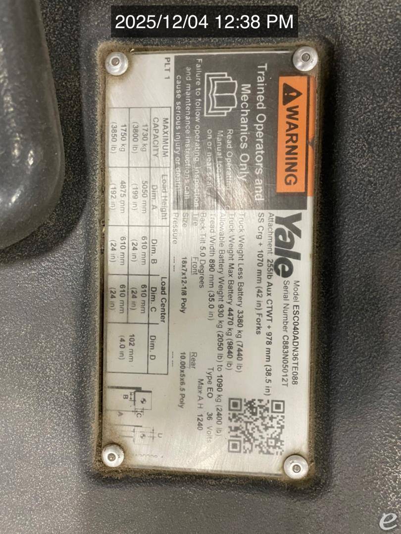 2019 Yale ESC040AD