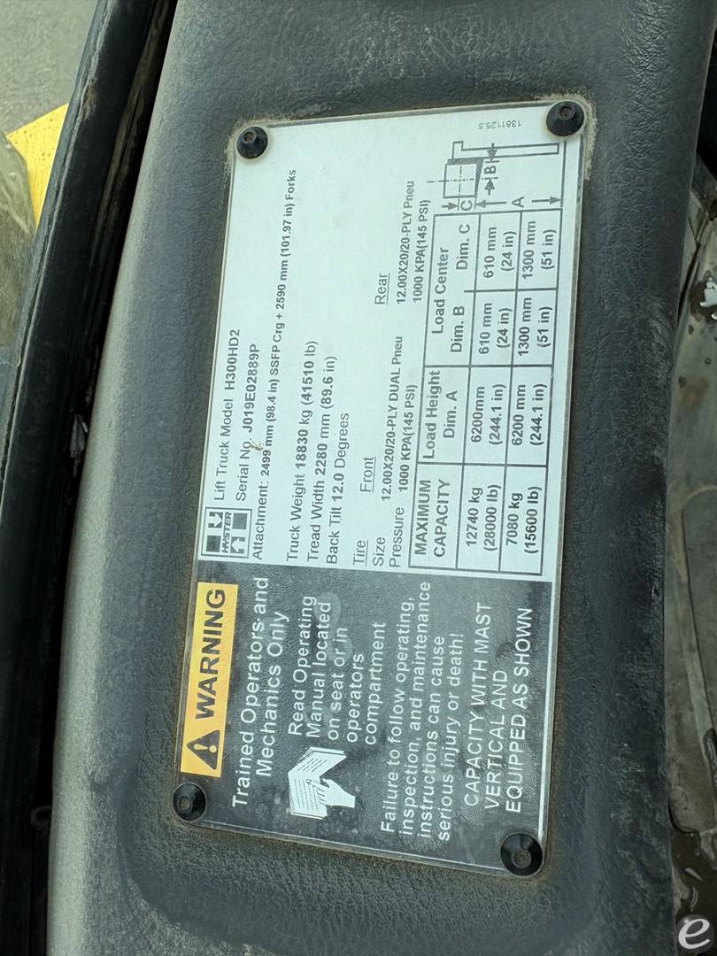 2016 Hyster H300HD2