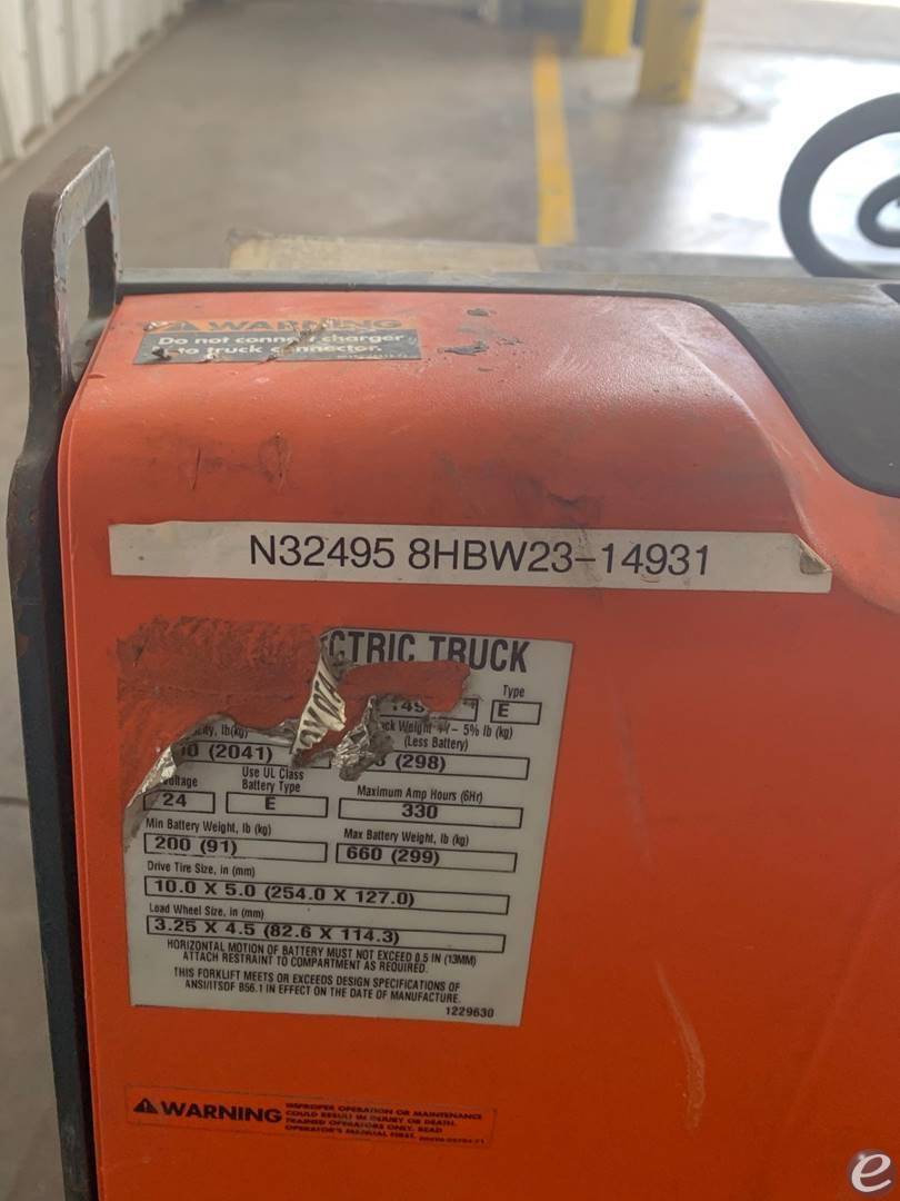 2016 Toyota 8HBW23 Electric Forklift - 123Forklift