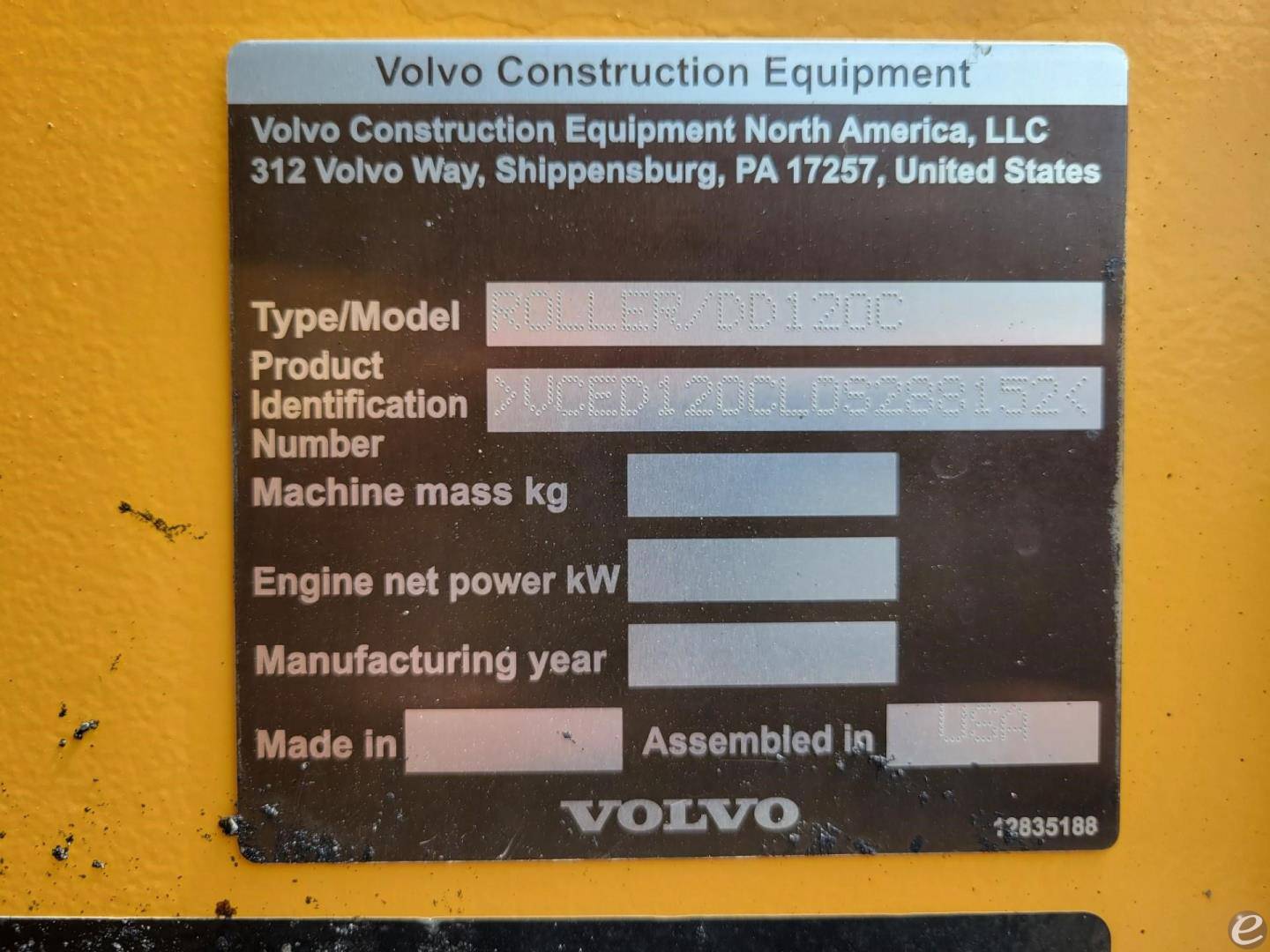 2018 Volvo DD120C