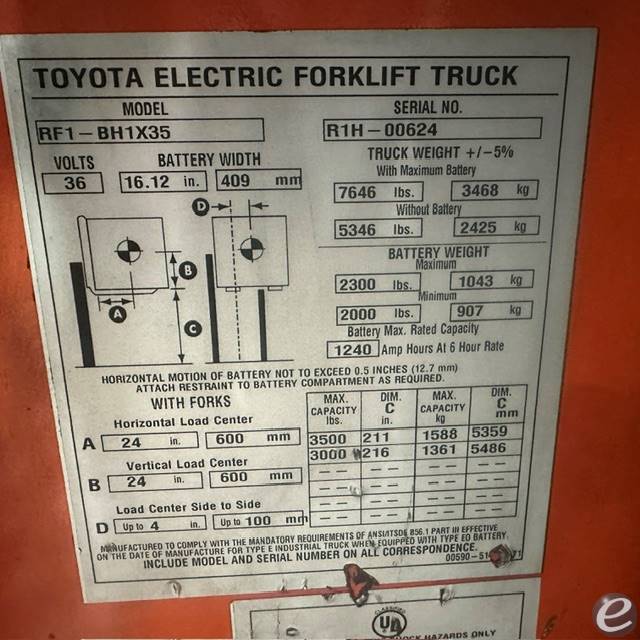 2023 Toyota RF1-BH1X35
