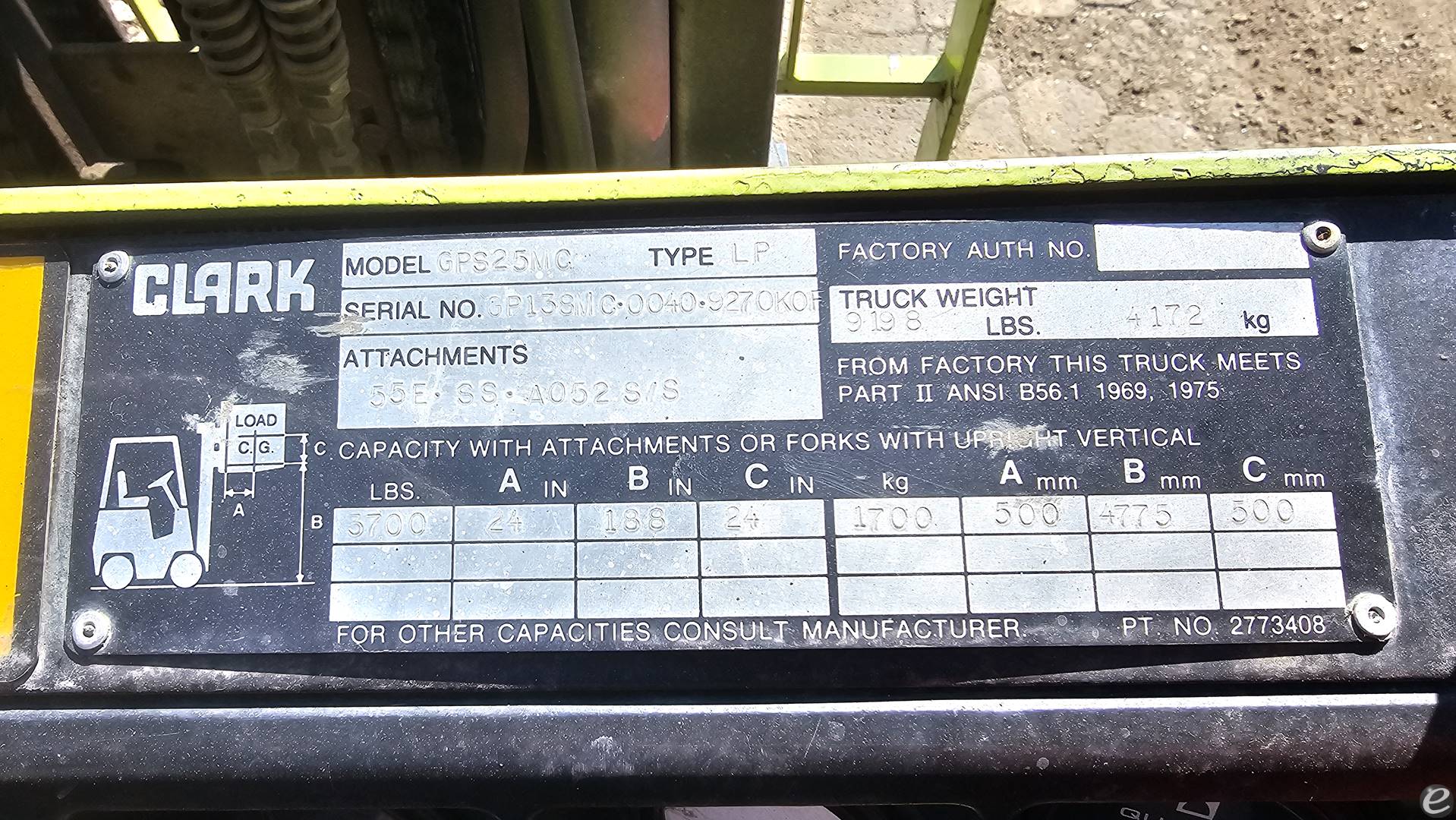 1992 Clark GPS25MC