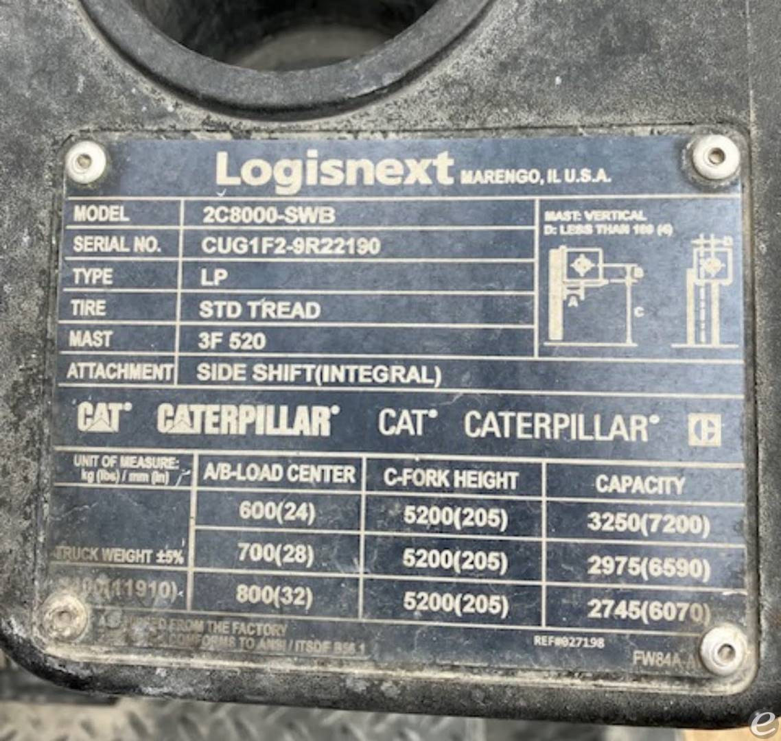 2020 Cat 2C8000-SWB