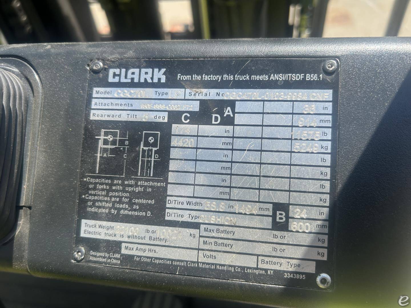2020 Clark CGC70