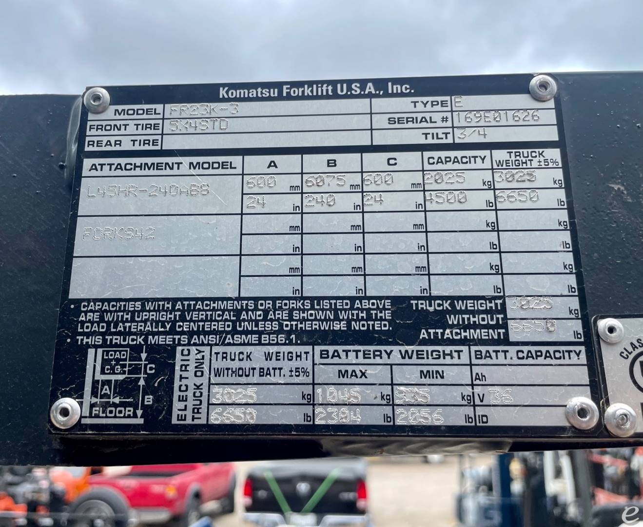 2019 Komatsu FR23K-3 Electric Reach Truck - 123Forklift