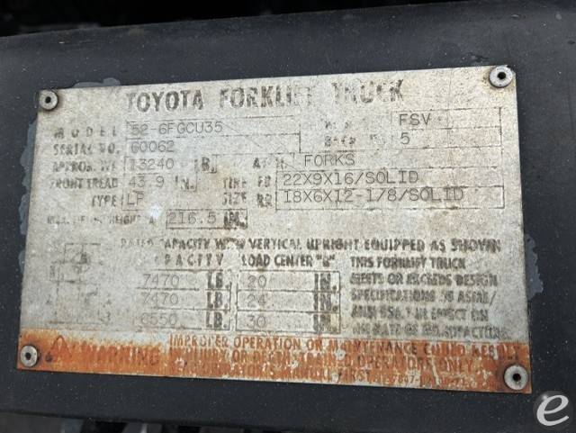 1997 Toyota 52-6FGCU35