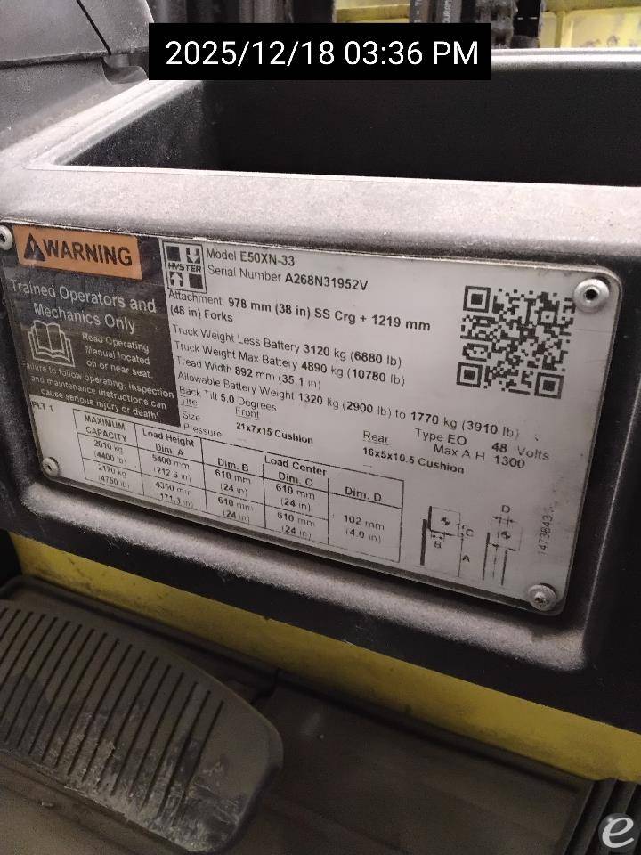 2021 Hyster E50XN