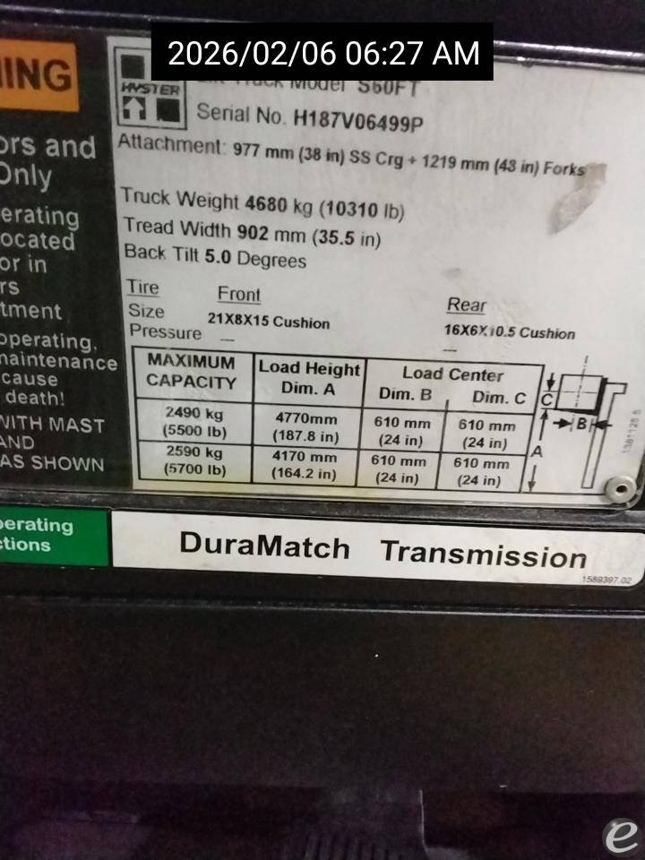 2016 Hyster S60FT
