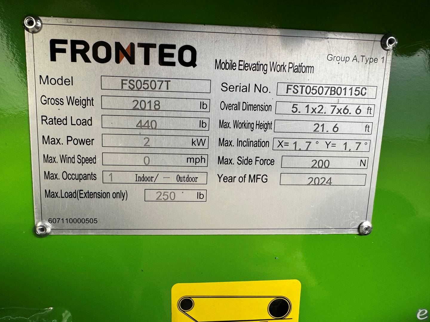 2024 Fronteq FRONTEQ FS0507T