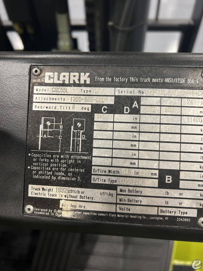 2018 Clark CGC55