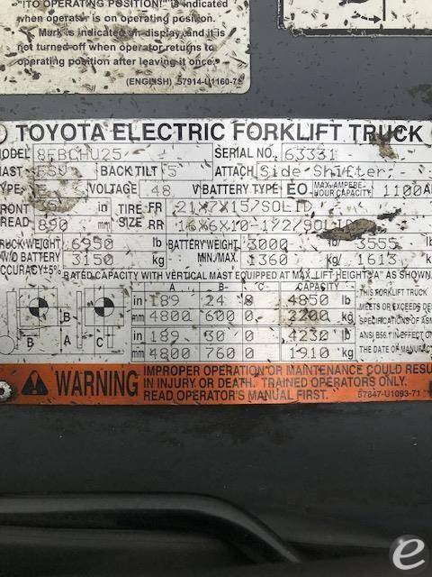 2017 Toyota 8FBCHU25