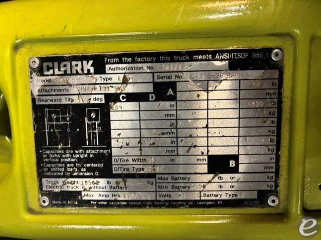 2014 Clark ECX25