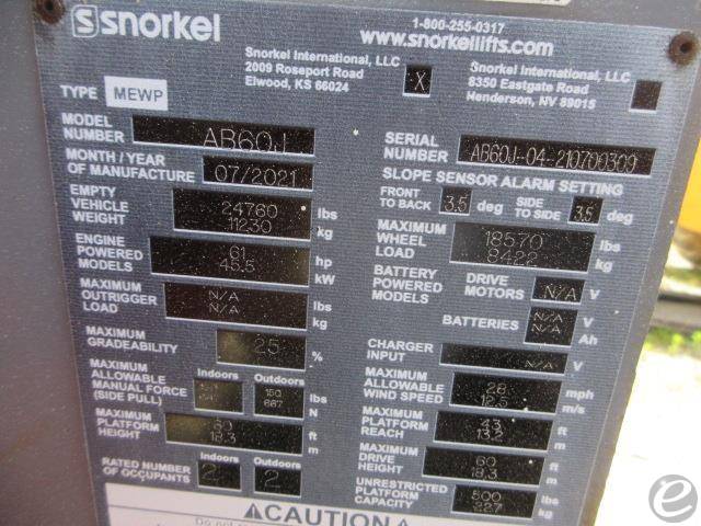 2021 Snorkel AB60J