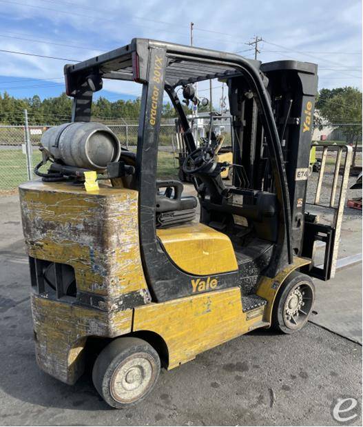 2015 LP Gas Yale GLC080 Cushion Tire 4 Wheel Sit Down (Indoor Warehouse)