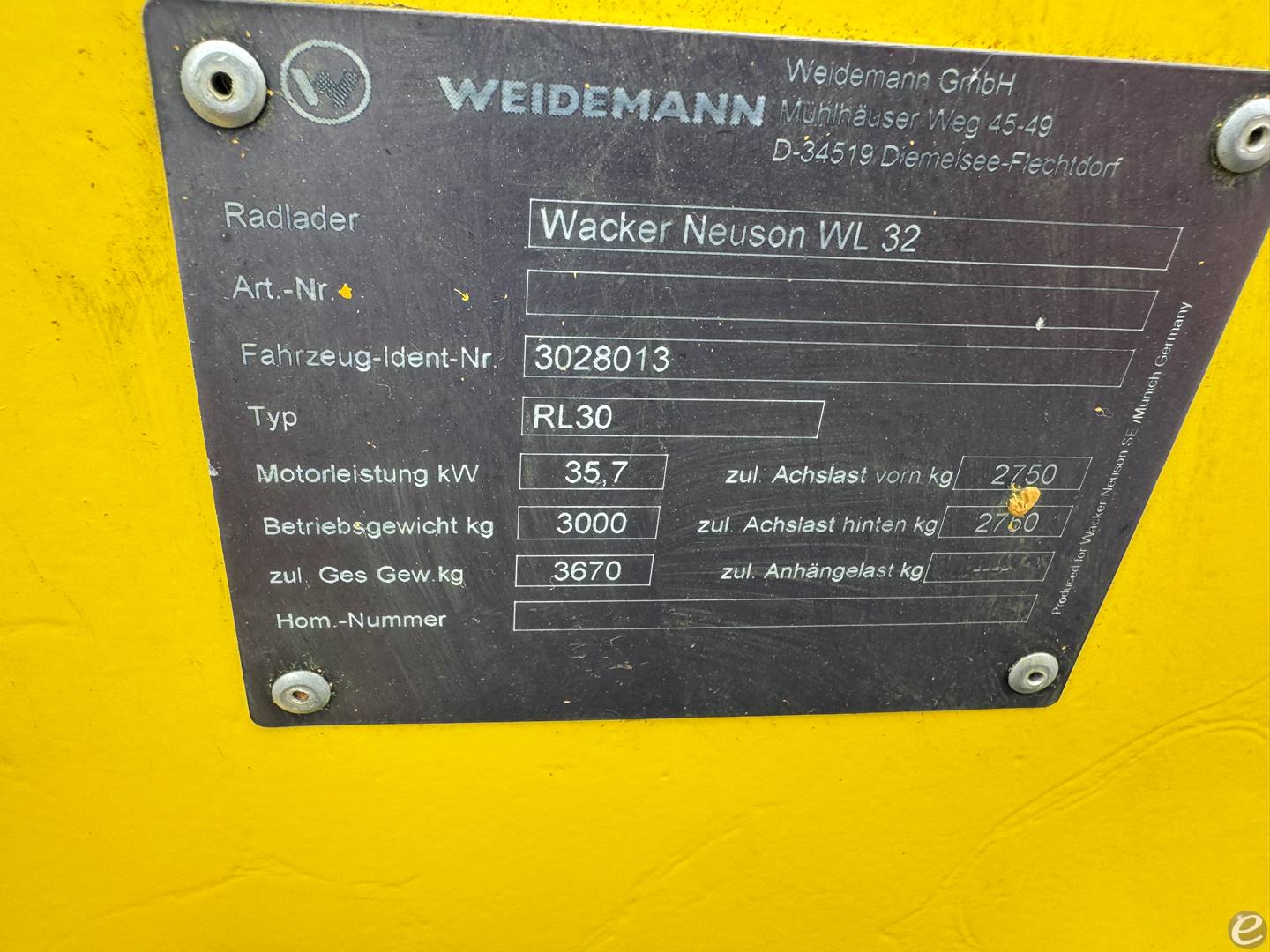 2018 Wacker Neuson WL32