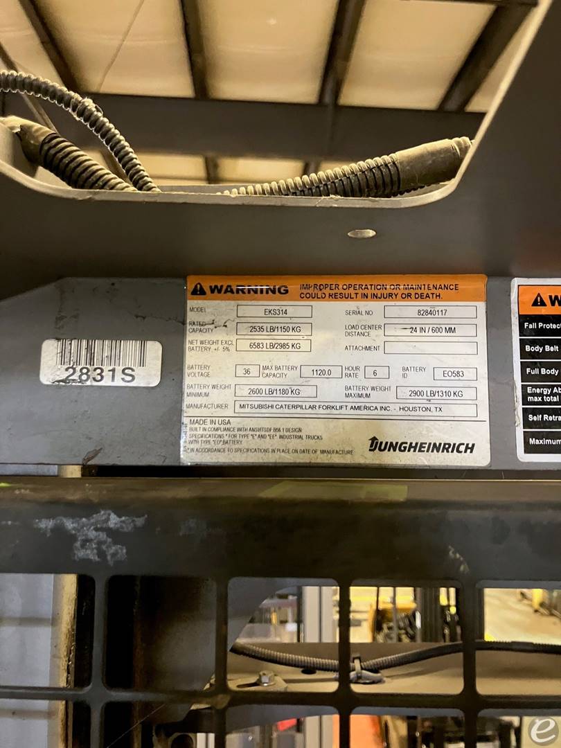 2016 Jungheinrich EKS314