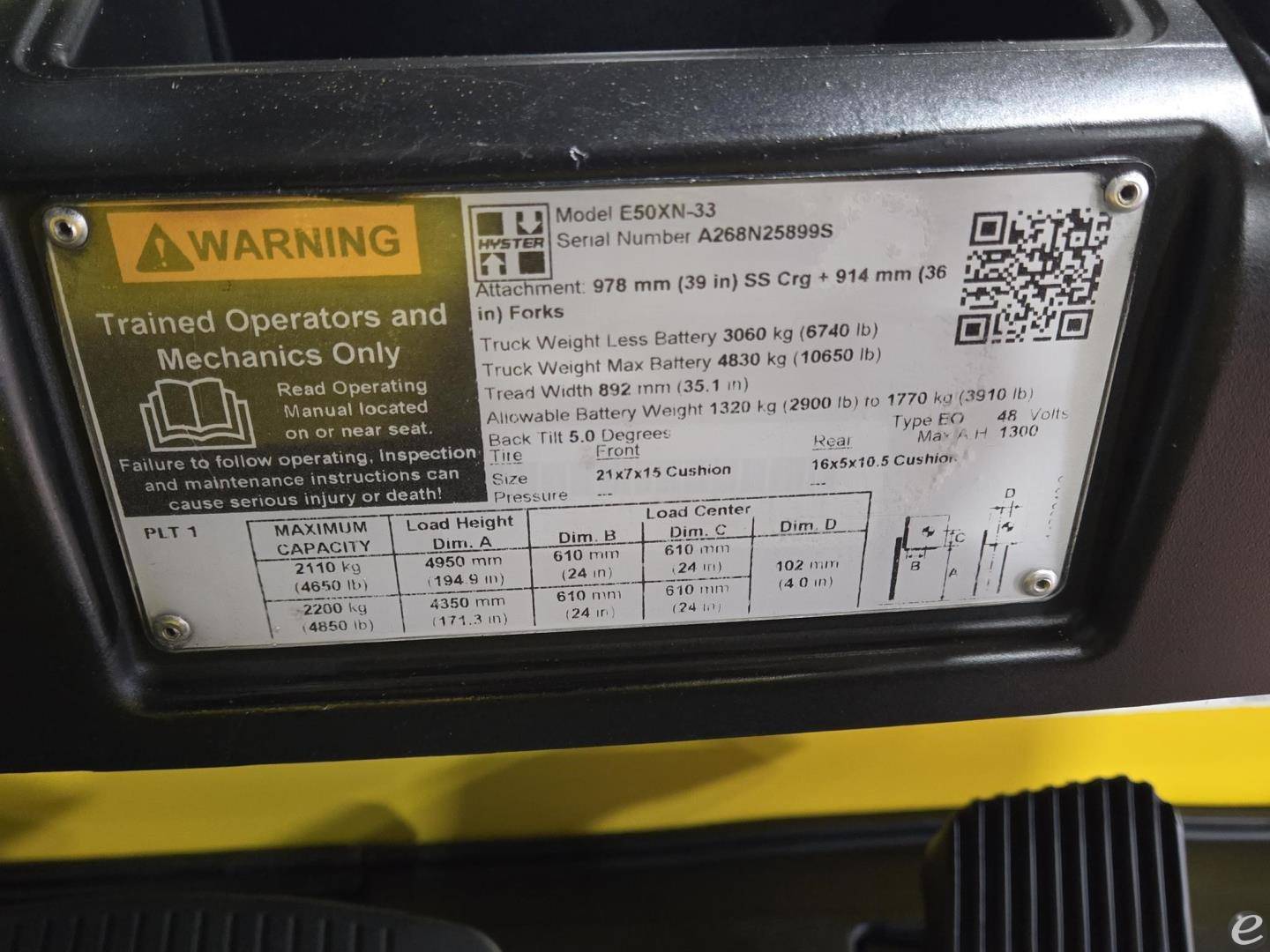 2018 Hyster E50XN