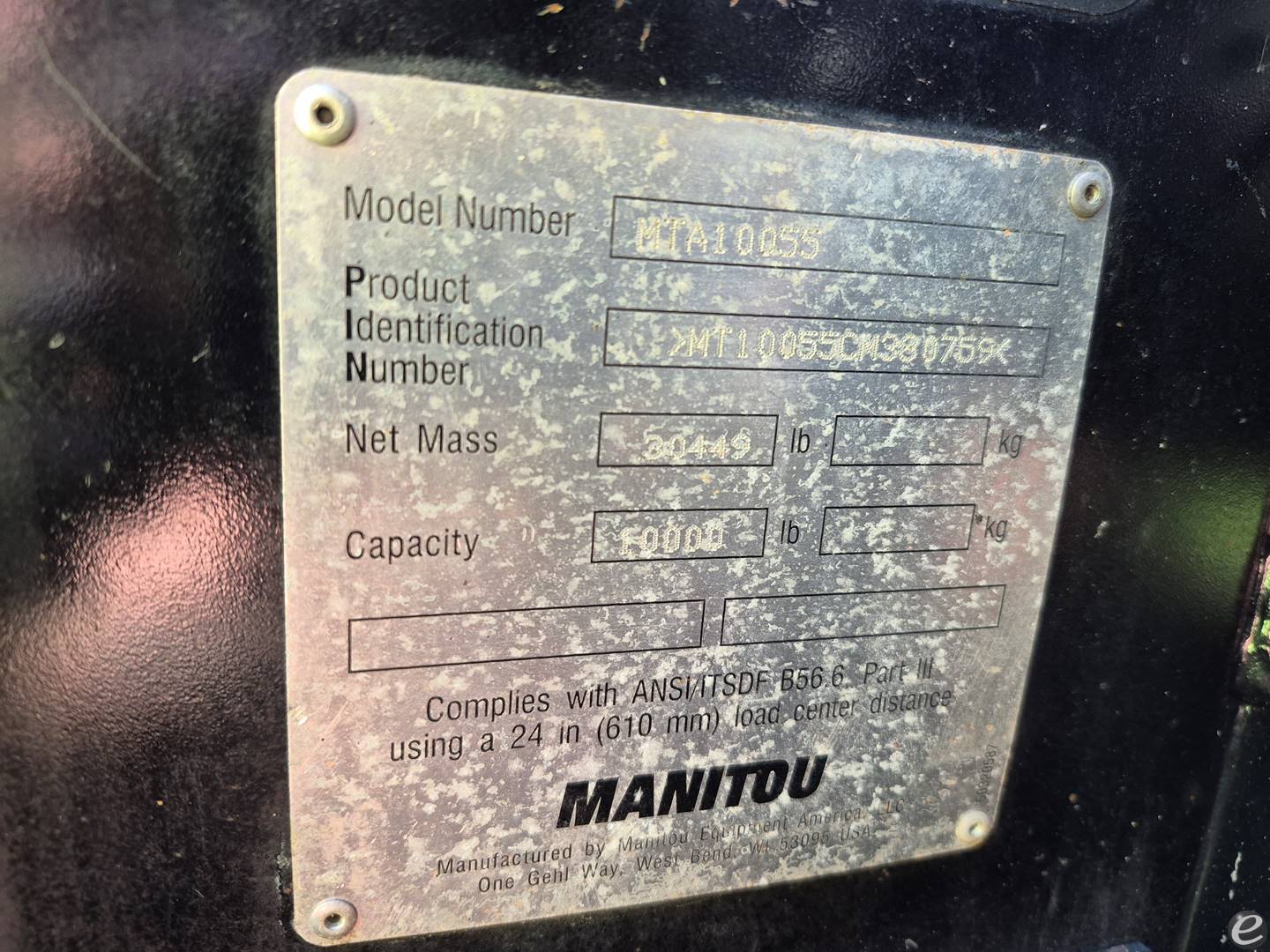 2020 Manitou MTA1055