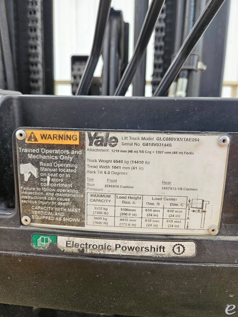 2018 Yale GC080VXBCS