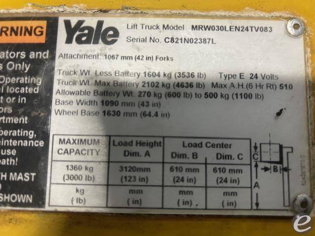 2013 Yale MRW030LEN24TV083