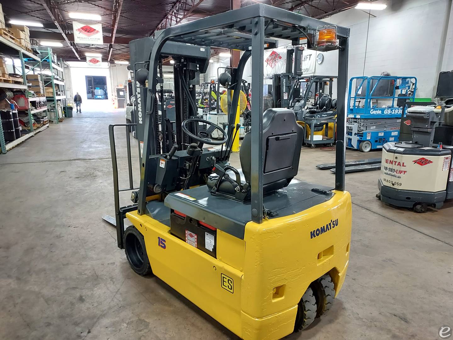 2008 Komatsu FB15M-3 Electric Forklift - 123Forklift