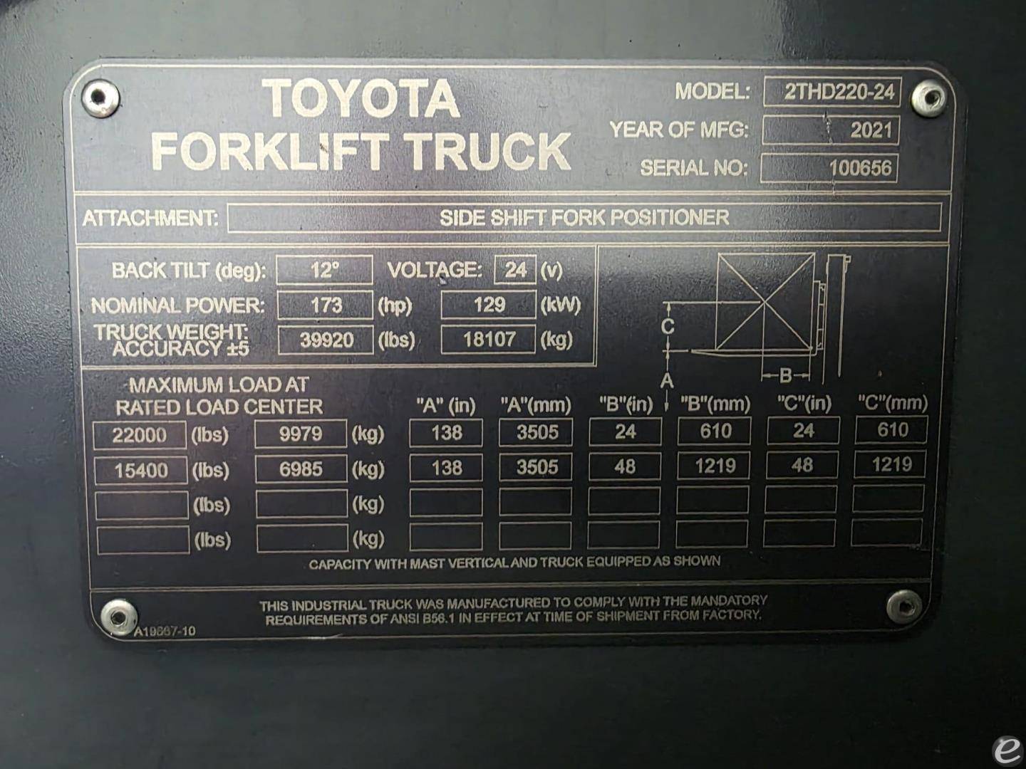 2021 Toyota 2THD220-24