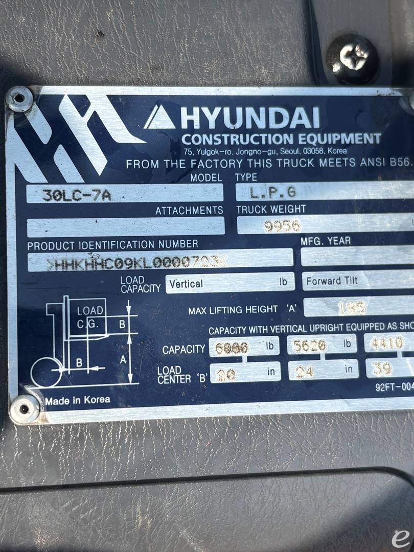 2020 Hyundai 30LC-7A