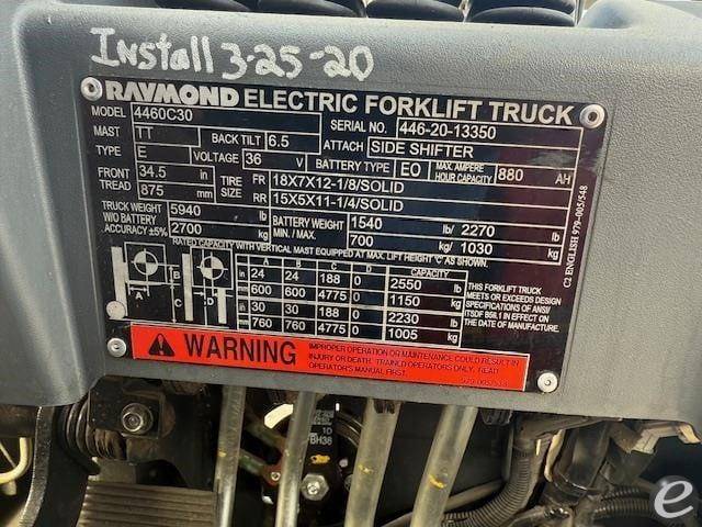 2020 Raymond 4460C30