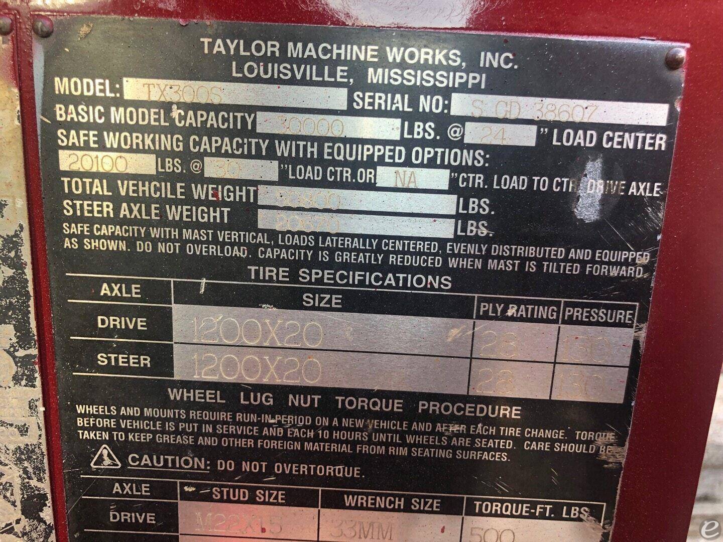2013 Taylor TX-300S