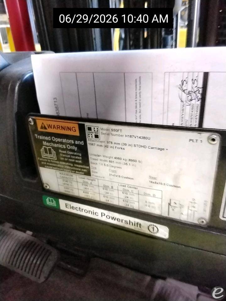 2020 Hyster S50FT