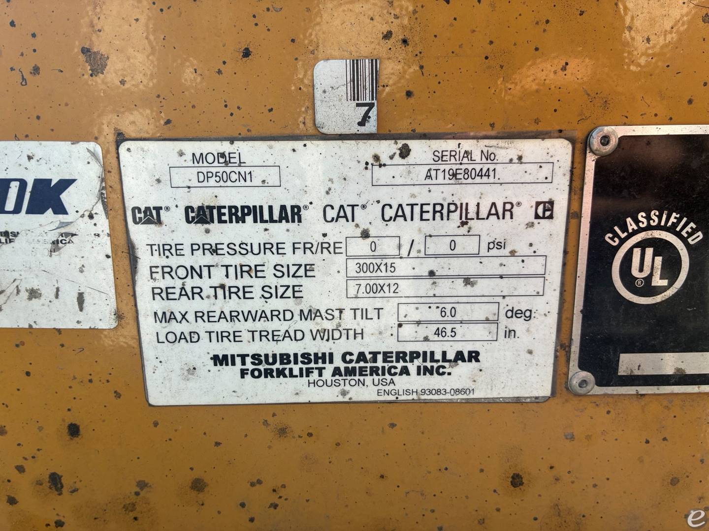 2015 Cat DP50CN1