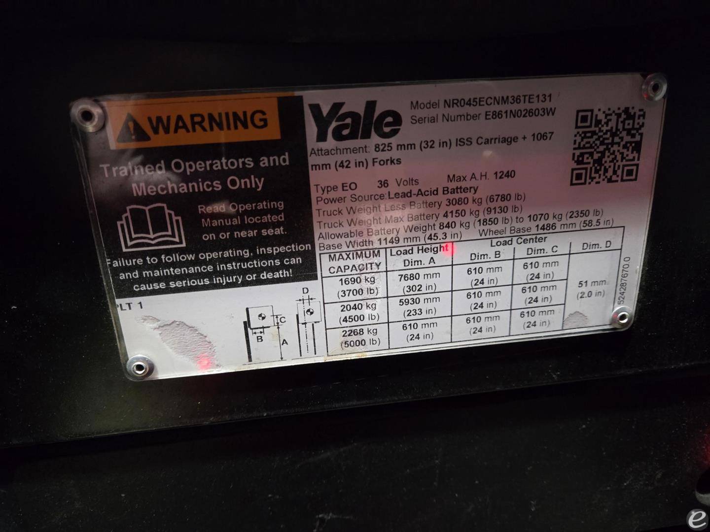 2022 Yale NR045EC