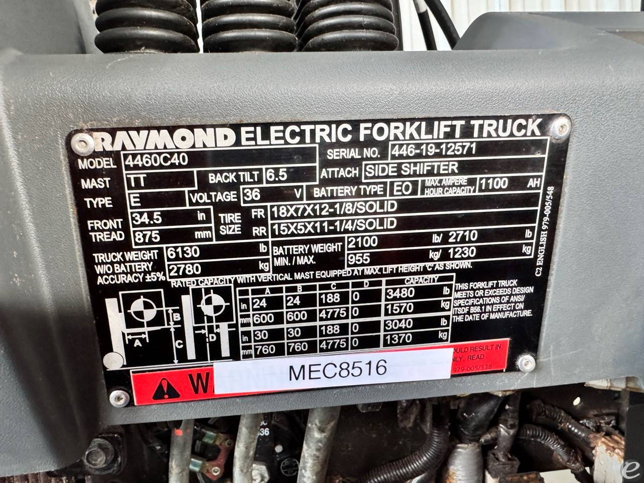 2019 Raymond 4460C40