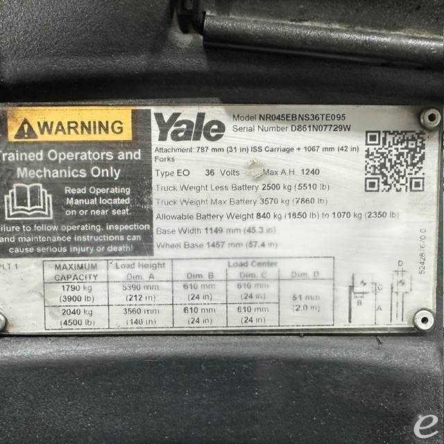 2022 Yale NR045EB