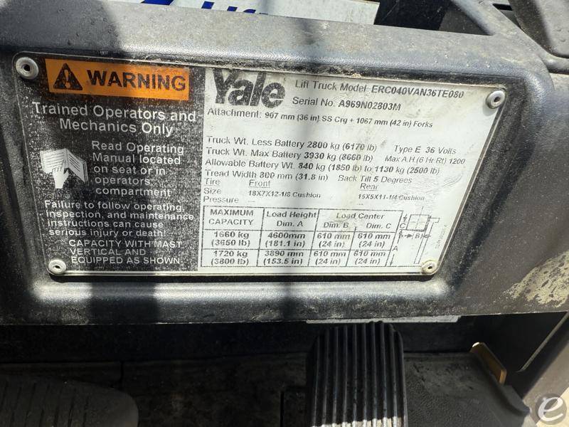 2014 Yale ERC040VA