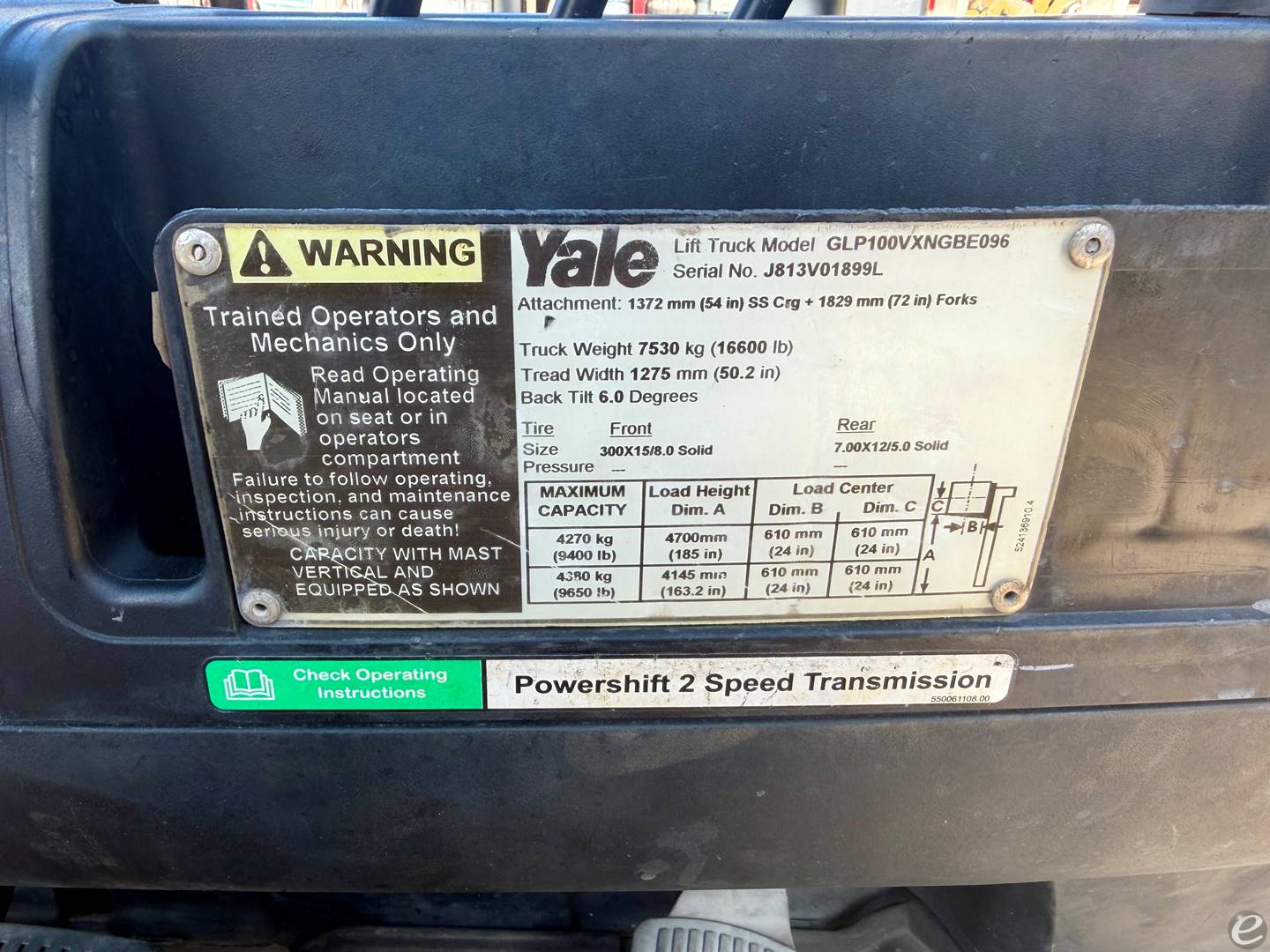 2013 Yale GLP100VX