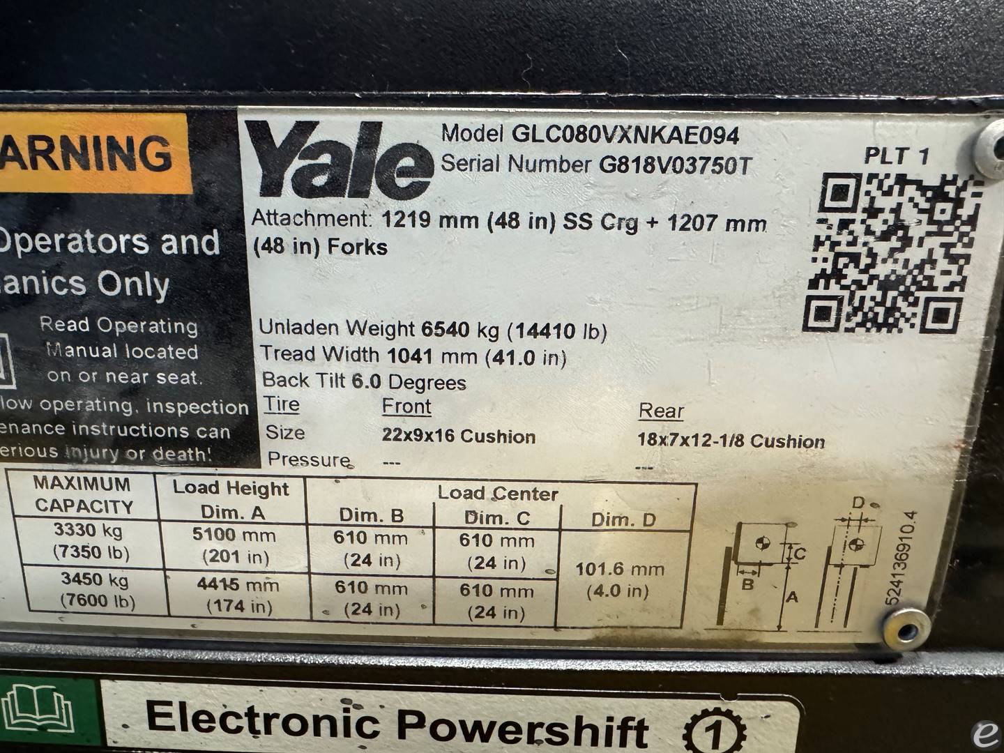 2019 Yale GLC080VX