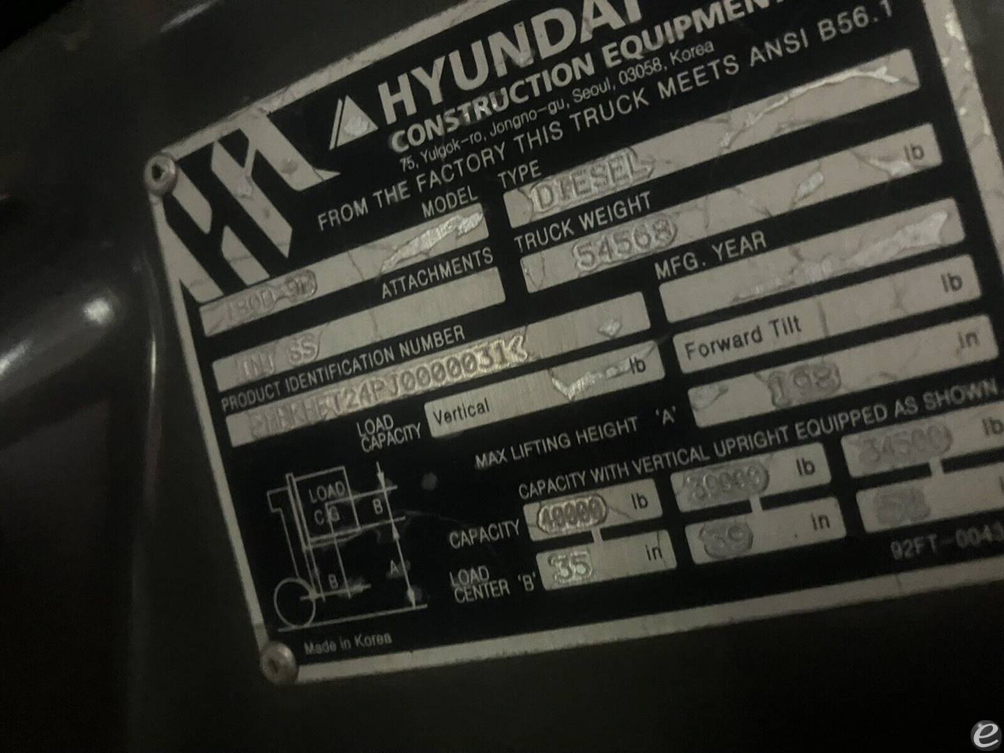 2018 Hyundai 180D-9B