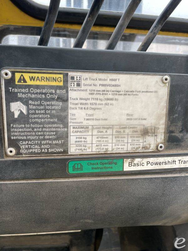 2010 Hyster H80FT