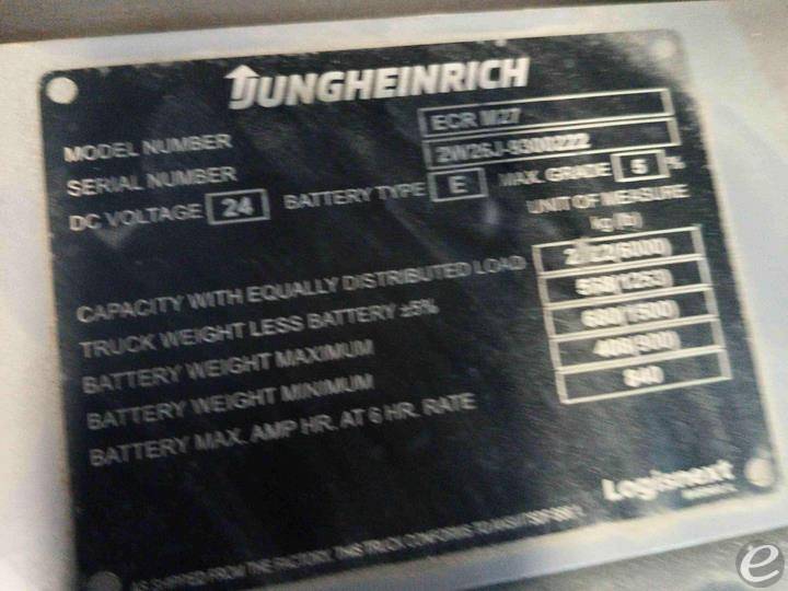 2022 Jungheinrich ECR M27