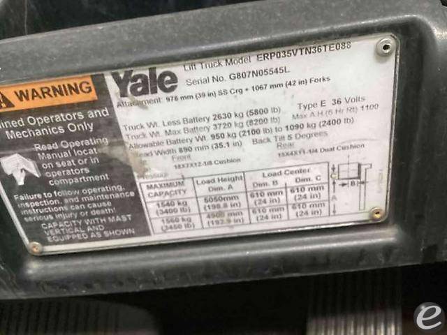 2013 Yale ERP035 Electric Forklift - 123Forklift