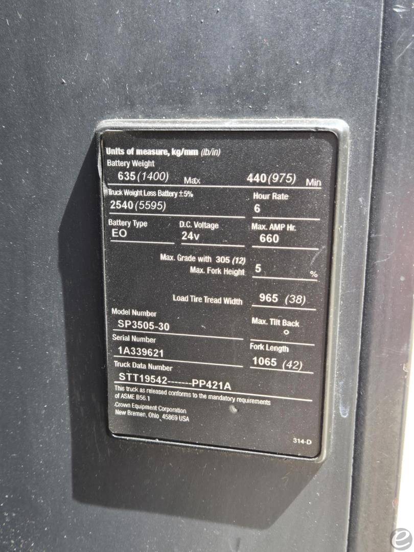 2008 Crown SP3505-30