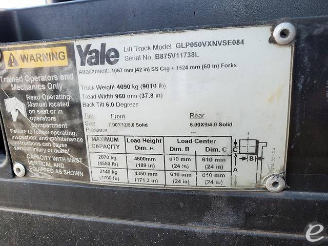2013 Yale GP050VX LP Gas Forklift - 123Forklift